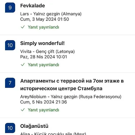 Fatih Merkezi Lokasyon Guezel Teras Manzarali 아파트 *